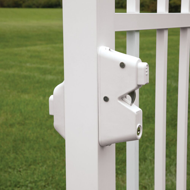 Barrette Outdoor Living Locking Gravity Latch with TwoSided Key Entry